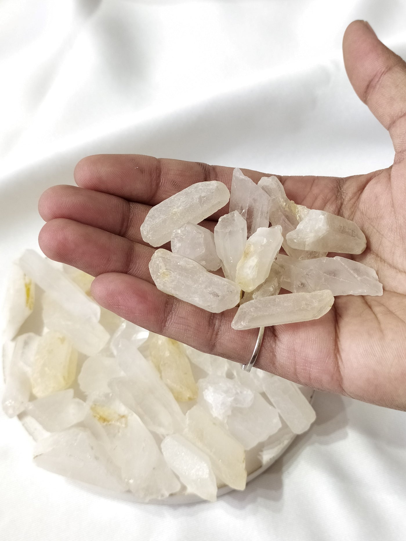 100g Clear Quartz Natural Points, Healing Crystal Points.