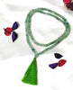 Green Fluorite Gemstone Mala, 108 Prayer Bead Mala.