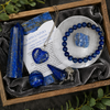 Lapis Lazuli Crystal Gift Set For Emotional Support and Protection, Real Polished Gemstones.