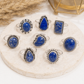 Lapis Lazuli rings – Gemstone rings Natural Crystal Healing Jewelry Collection