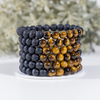 Lava Diffuser Bracelet, Lava with Tiger Eye Beads Diffuser Jewelry, Aromatherapy, Essential Oil Bracelet, Spiritual Gift, Yoga Gift for Her,