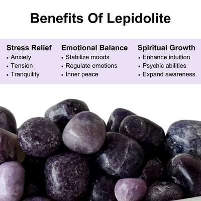 Lepidolite Tumbled Crystals (Emotional Understanding and Generosity)