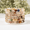Pulsera AAA de rutilo Mutli natural, pulsera de cristal con cuentas redondas de 6 mm, 8 mm, 10 mm