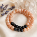 Moonstone Diffuser Bracelet, Lava Diffuser Jewelry, Aromatherapy, Essential Oil Bracelet, Spiritual Gift, Yoga Gift for Her