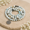 Multi Amazonite Beads Mala Bracelet, 108 Prayer Beads Necklace (Good luck and Fortune)