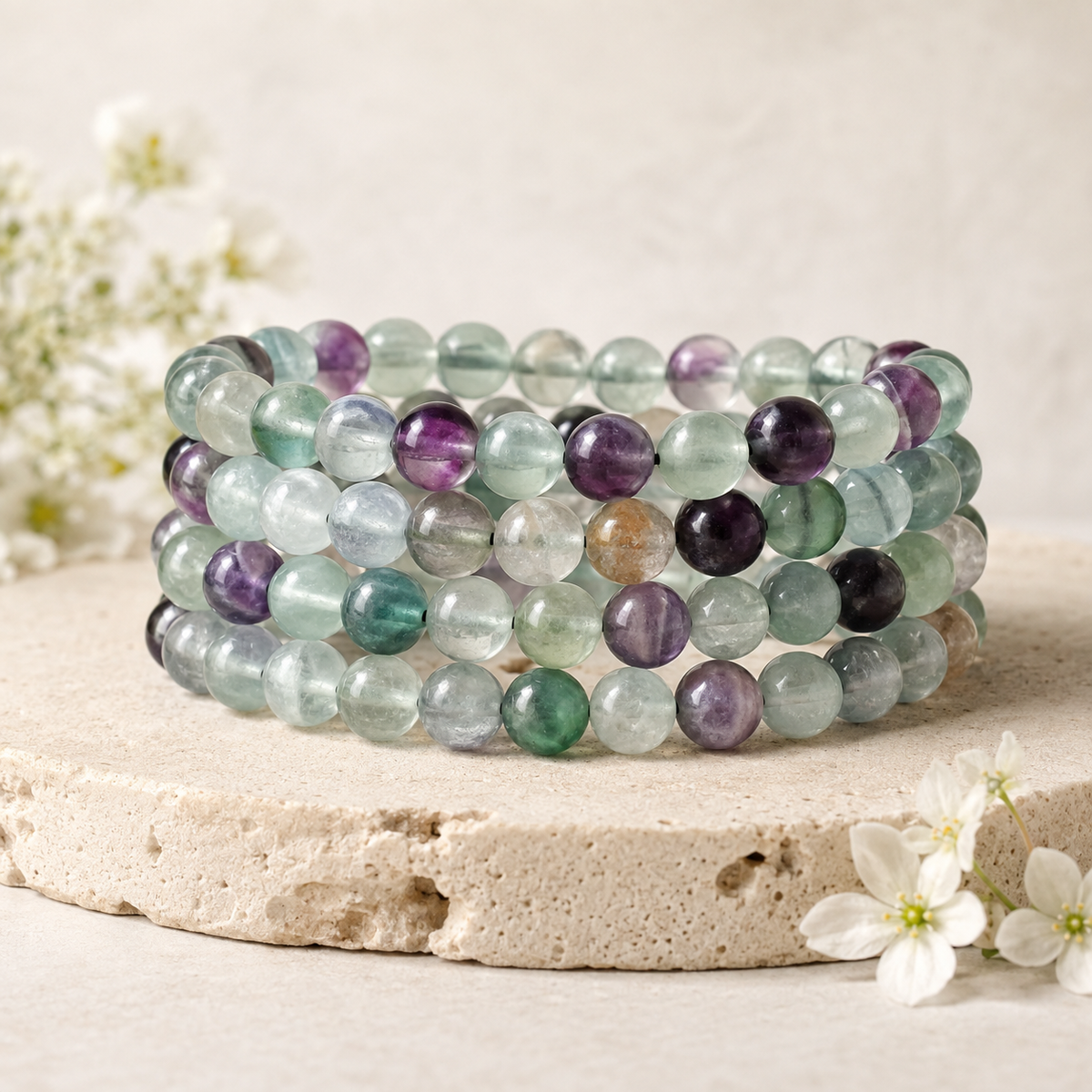 fluorite crystal bracelet
