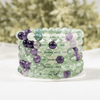 Bracelet multi fluorite 4 MM, 6 MM, 8 MM, 10 MM, 12 MM AAA Bracelet de perles rondes, Bracelet de pierres précieuses pierres de guérison