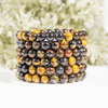 Bracelet Multi Oeil de Tigre 6MM, 8MM, 10MM, 12MM Un Bracelet de Perles Rondes, Bracelet de Pierres Précieuses Pierres de Guérison