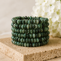Pulseras de chip de esmeralda natural, pulseras de chip de piedras preciosas de cristal sueltas ~ pulsera de chip curativo