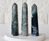 Moss Agate Tower Point (Tranquility and Emotional Balance)