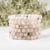 Bracelet Opale Rose 8MM Un Bracelet Perle Ronde, Bracelet Pierres Précieuses Pierres de Guérison