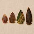 Fancy Jasper Arrowhead Points