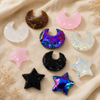 Flat Stars & Moon Shaped Gemstone Arrowheads.
