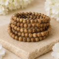 Pulsera de jaspe con imagen 4MM, 6MM, 8MM, 10MM, 12MM Una pulsera de cuentas redondas, pulsera de piedras preciosas Piedras curativas