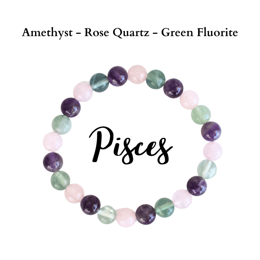 Amethyst Bracelet, Pisces Bracelet Stack, Zodiac Jewelry, Astrology, AAA Grade 8mm Amethyst, buying Healing Crystals, March Pisces Birthday Gift!