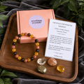 Developing POSITIVE MINDSET Crystal Kit, Gemstone Tumble Kit, Positive Mindset Crystal Gift Set