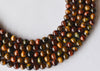Cuentas redondas de ojo de tigre múltiple de grado A de 6 mm, 8 mm, 10 mm, 12 mm, 14 mm