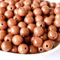 Red Sandstone Beads, Natural Round Crystal Beads 4mm to 16mm