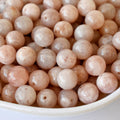 Cuentas redondas Sunstone AAA de 6 mm, 8 mm y 10 mm