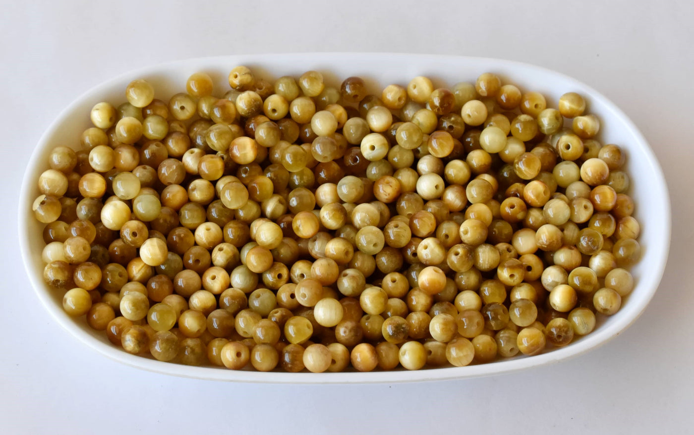 Tiger Cats Eye Yellow Heated Beads, Natural Round Crystal Beads 4mm to 12mm