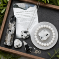 Coffret cadeau en cristal de pierre de lune arc-en-ciel pour un soutien et une protection émotionnels, véritables pierres précieuses polies.