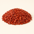 Chips de cristal de piedra lunar de jaspe rojo, chips de piedras preciosas sin perforar en un tamaño de paquete de 4 oz, 1/2 lb, 1 lb