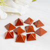 Pirámide de cristal de jaspe rojo ~ Pirámide de jaspe rojo para la curación, rejilla de cristal y equilibrio de chakras
