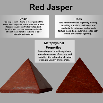 Red Jasper Pyramids (Emotional Strength and Stability)