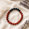 Red Jasper Diffuser Bracelet, Lava Diffuser Jewelry, Aromatherapy, Essential Oil Bracelet, Spiritual Gift, Yoga Gift for Her
