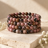 Rhodonite Bracelet (Empathy and Dispelling Negative Energy).