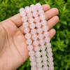 Rose Quartz Beads, Natural Round Crystal Beads 4mm to 12mm
