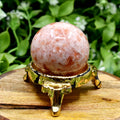 1Pc Sunstone Sphere Crystal Ball Healing Sphere.