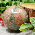 1Pc Unakite Sphere Crystal Ball Healing Sphere