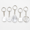 Selenite Key Chain, Gemstone Keychain Crystal Key Ring (Purification and Aura Cleansing)