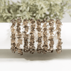 Pulsera elástica de chips de cristal de cuarzo ahumado Natural, joyas de piedras preciosas sueltas para la curación de Chakra