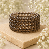 Smokey Quartz Bracelet | Smoky Quartz Bead Bracelet (Depression and Abundance)