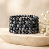 snowflake obsidian bracelet