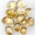 Aura Quartz Citrine Tumbled Crystals (Empathy and Intuition)
