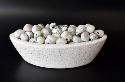 Rainbow Moonstone Tumbled Stone A Grade, Medium Tumbled Stone (Pack of 4oz, 1/2 lb and 1 lb)