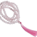 Rose Quartz Gemstone Mala, 108 Prayer Bead Mala.