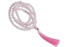 Rose Quartz Gemstone Mala, 108 Prayer Bead Mala.
