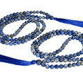 Un (1) Mala noué en Lapis Lazuli naturel de 6 mm avec 108 perles de prière, collier Lapis Lazuli prière Mala Lapis
