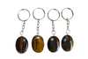 Tiger Eye Key Chain, Gemstone Keychain Crystal Key Ring (Creativity and Intuition)