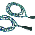 Azurite Malachite Beads Mala