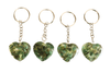 Green Aventurine Key Chain, Gemstone Keychain Crystal Key Ring (Attraction and Cleansing)