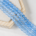 Natural Chalcedony Dyed Faceted Gemstone Beads