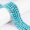 Turquoise Howlite Beads, Natural Round Crystal Beads 4mm to 12mm