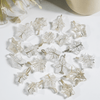 Colgantes envueltos en alambre de estrella de cuarzo de cristal, piedra preciosa de cristal envuelta en estrella ~ collar de plata con cadena,