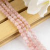 Rose Quartz Faceted Beads, Crystal Beads for Jewelry.