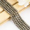 Pyrite Faceted Beads, Crystal Beads for Jewelry.